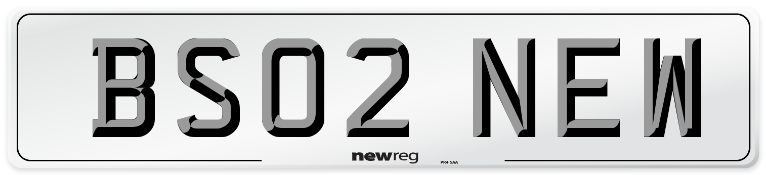 BS02 NEW Number Plate from New Reg